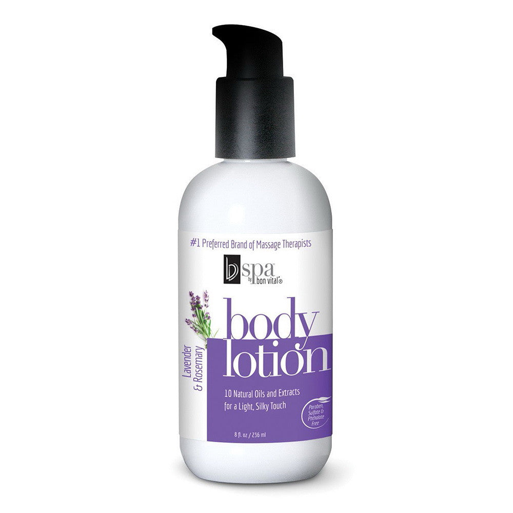 Bon Vital Spa Lavendar And Rosemary Body Hydrating Lotion, 8 Oz